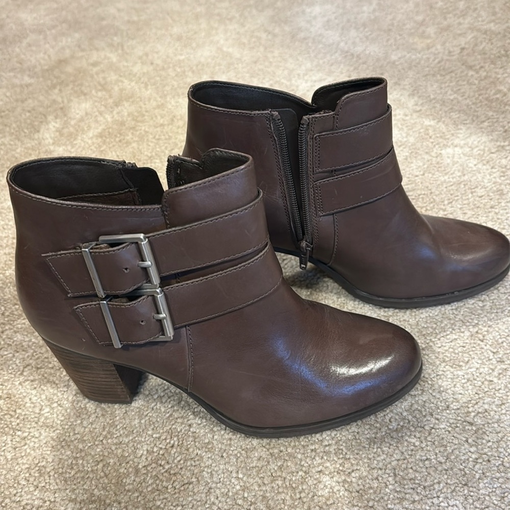Clarks Leather Booties